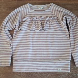 Blossom striped ruffle sweater - 2T